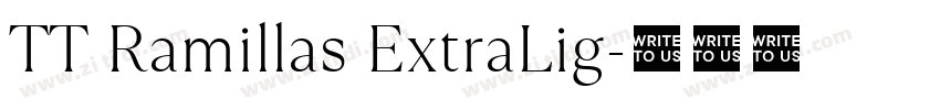 TT Ramillas ExtraLig字体转换